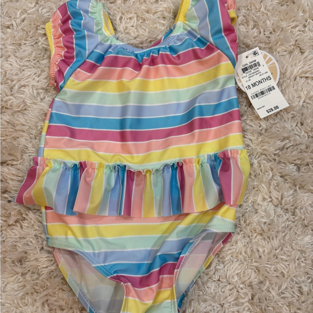 Baby Girl’s First Impressions Colorful  Kids Swimsuit